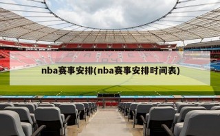 nba赛事安排(nba赛事安排时间表)